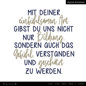 Mit deiner einfühlsamen Art ...  - Abschlußgeschenk - digitale Datei