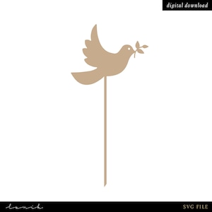 Cake Topper - Taube - digitale Datei