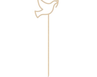Caketopper - Dove - Baptism, Communion - digital laser file