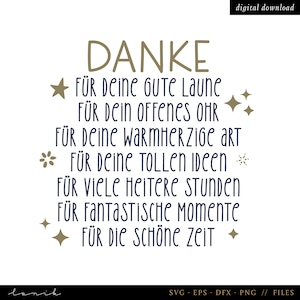 Danke - Spruch - Kindergarten - Abschlußgeschenk - digitale Datei