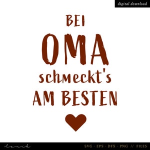 Bei Oma schmeckts am besten - digitale Datei