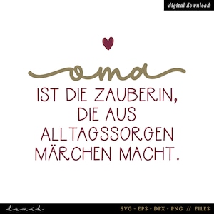 Oma - Spruch - Geschenk - digitale Datei