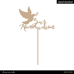 Cake Topper - Pour la communion - fichier numérique