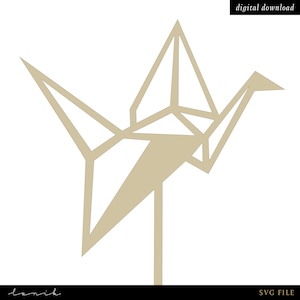Cake Topper - Origami Crane - fichier numérique