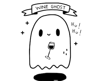 wine ghost - digital file