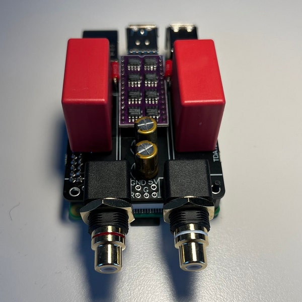 TDA 1387 X8 Streamer audio di fascia alta (DAC, Protodac) per Raspberry pi di Sixsound