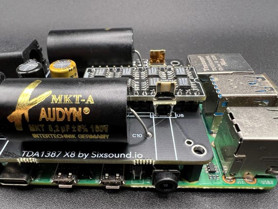 TDA 1387 X8 (protodac) DAC Audio Streamer for Raspberry Pi - Etsy