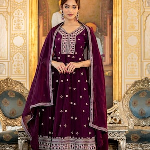 Beautiful Misline Printed Kurti With Pant And Dupatta Set,Kurti For Women And Girls,Kurti Pant Set,Indian Kurti Set,