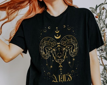 Aries, Zodiac Astrology Unisex T shirt, Horoscope Unisex tshirt, Zodiac Birthday, zodiac T shirt, zodiac shirt, mystic shirt, zodiac gift