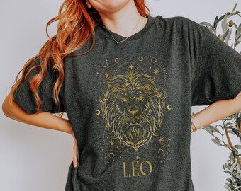 Leo, Zodiac Astrology Unisex tshirt, Horoscope unisex tshirt, Zodiac Birthday, zodiac T shirt, zodiac shirt, mystic shirt, zodiac gift