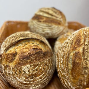 Whole Wheat Sourdough Bread – 100% Natural, Artisan Loaf (2 lb) | Hearty, Rustic & Handcrafted