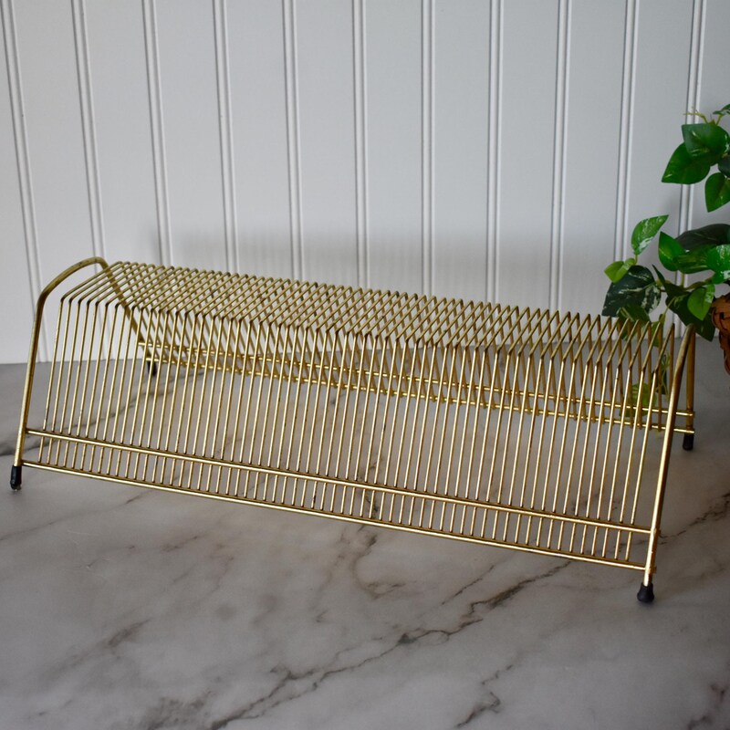 Gold Vintage Wire Rack - Etsy