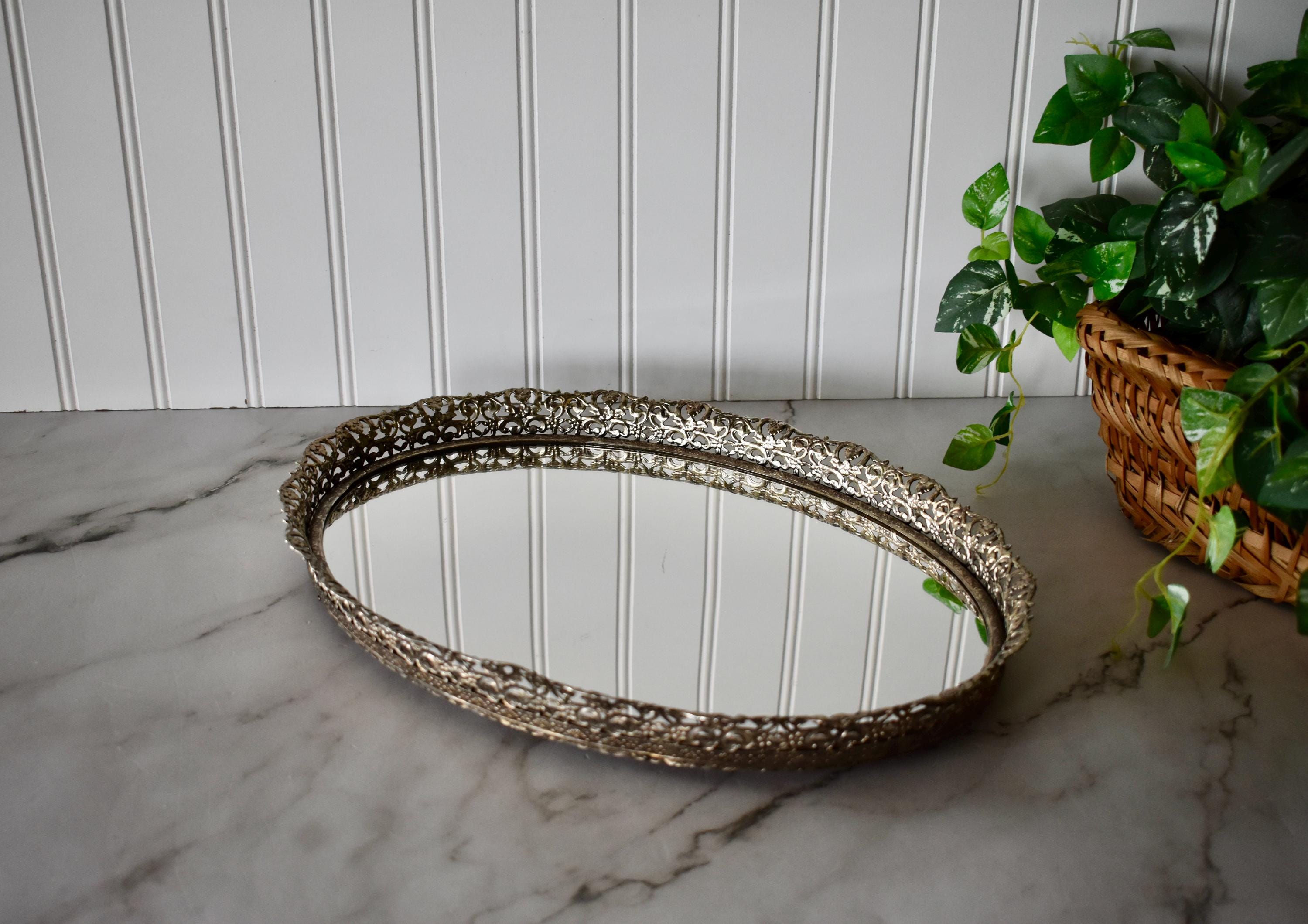 Vintage Metal Mirror - Etsy
