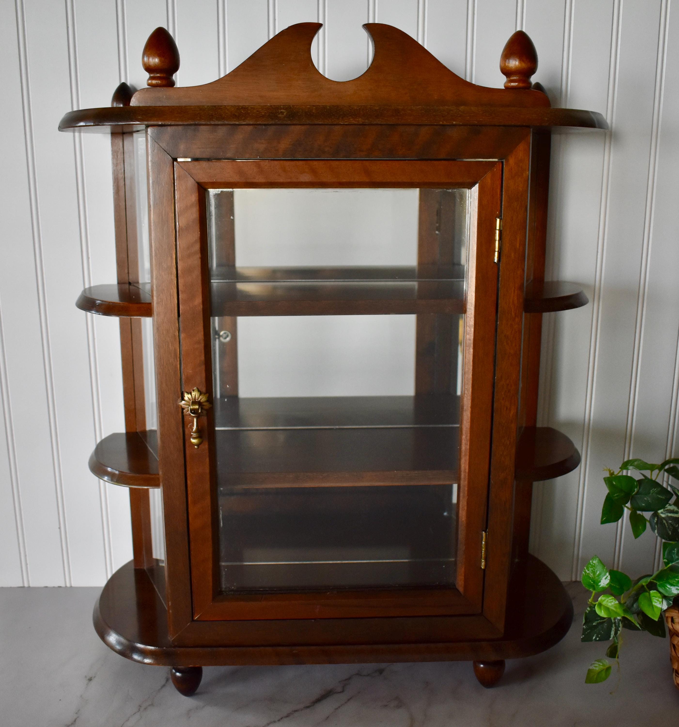 Mid 20th Century Hanging Glass Shelves New Old Stock