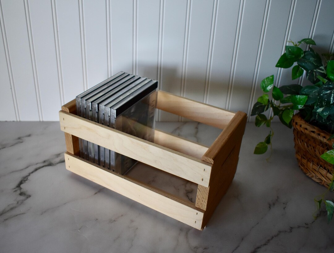 Vintage Napa Valley Wooden Crate CD Holder, Retro Audio CD Storage - Etsy