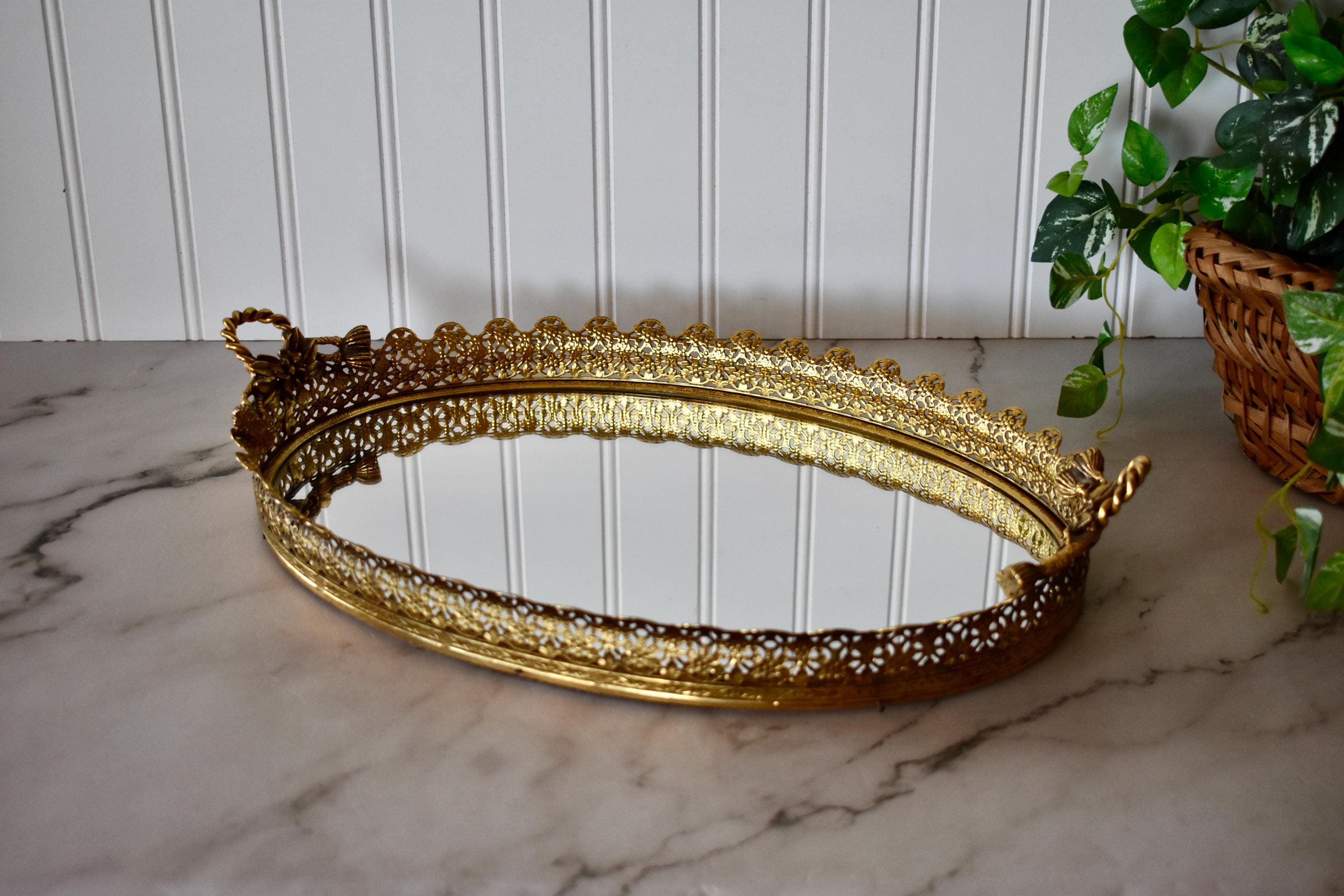 Vintage Mirror Tray - Etsy