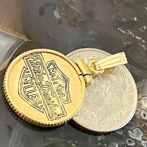 Harley Davidson Gold Charm Etsy Canada