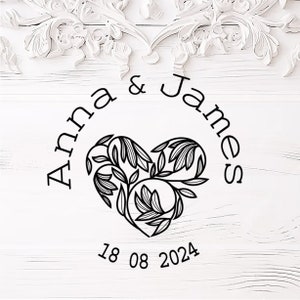 Tampon de Mariage, Tampon de Mariage Personnalisé, Tampon en Bois, Tampon Personnalisé en Bois, Tampon Personnalisé, Faire part, Invitation,
