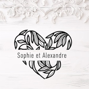 Tampon de Mariage, Tampon de Mariage Personnalisé, Tampon en Bois, Tampon Personnalisé en Bois, Tampon Personnalisé, Faire part, Invitation