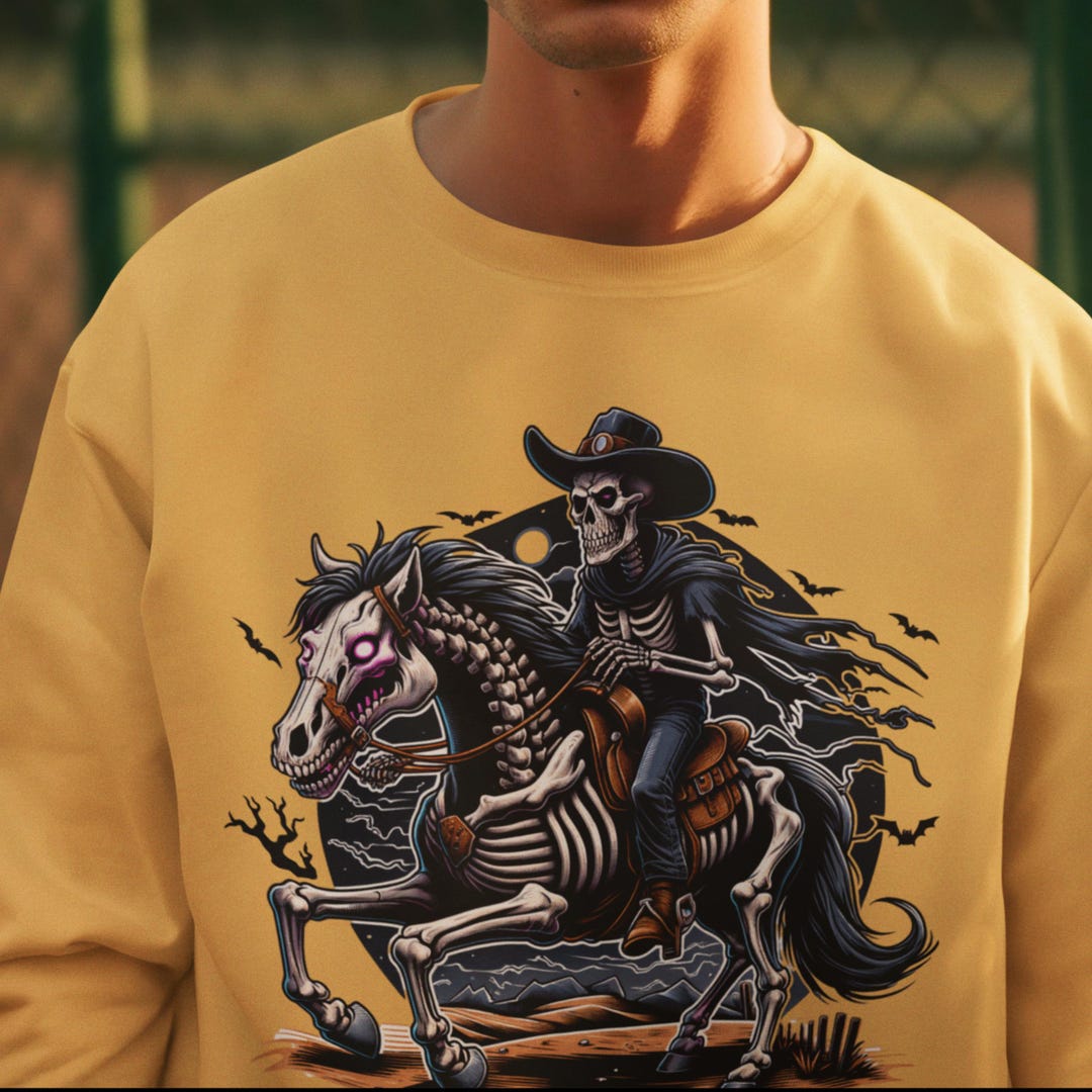 Skeleton Cowboy Dark Knight PNG, Horse Rodeo, Cowboy Skeleton Western ...