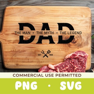 Tabla de cortar para papá SVG / Papá BBQ SVG / Barbacoa svg / Tabla de cortar / Grabado / Parrilla svg png / Grill Master svg / Día del padre svg / Papá