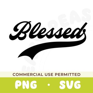 Gezegend SVG | Christelijke svg | Motiverende svg| Geloof-svg | Religieuze svg | Sublimatie | Inspirerende svg | Religieus Cricut-snijbestand