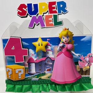 Princess Peach Gable Box: Mario Birthday Party Favor