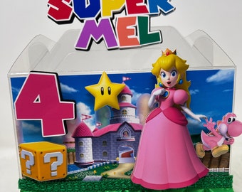 princess peach Birthday, Princess Peach Gable box, Mario theme