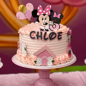 Minnie Mouse Cake Topper, Minnie Birthday, Minnie Party Decor
