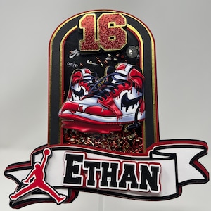 LED Sneakers Cake Topper: Air Jordan inspiriert Geburtstag Party Dekor