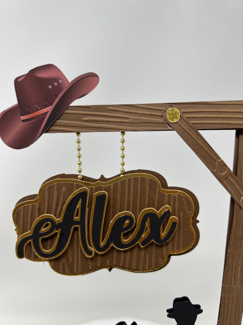 Cowboy Cake Topper, Rodeo Cake Topper, Rustic Cake Topper, Western Cake ...