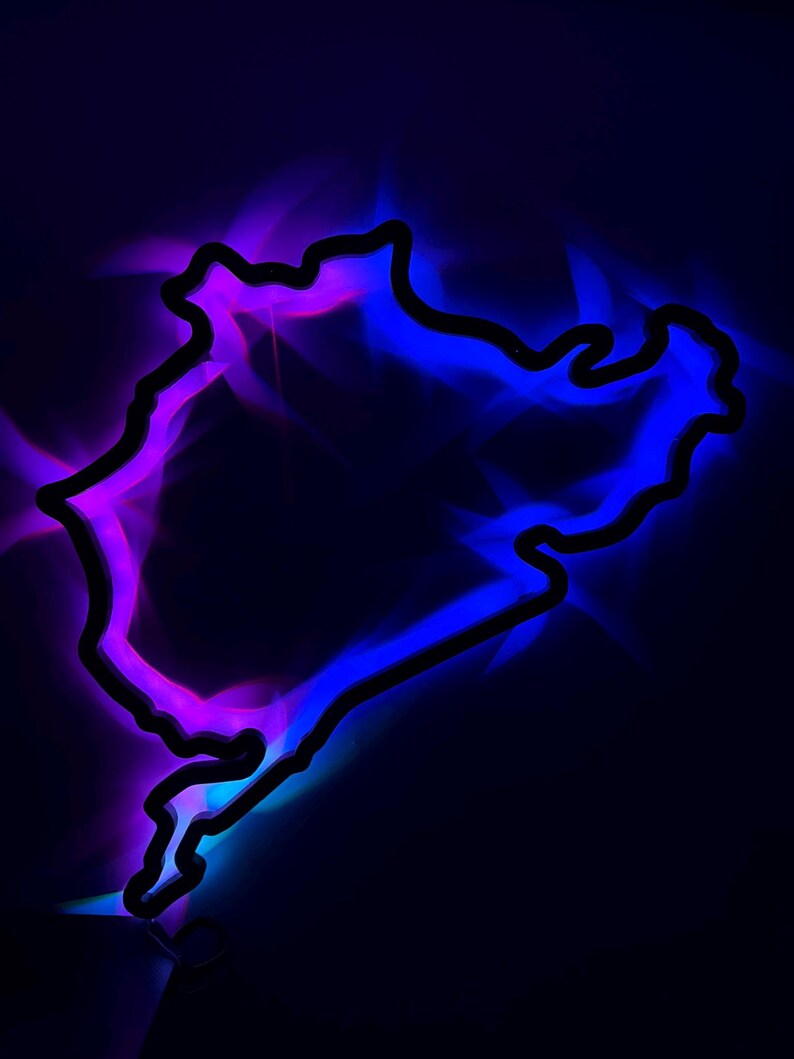 MASSIVE 48-inch LED Nurburgring Wall Art - Etsy