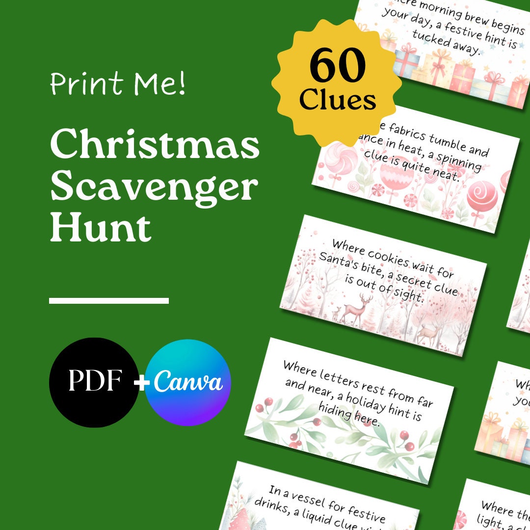 christmas-scavenger-hunt-treasure-hunt-for-the-family-christmas-treasure-hunt-clues-key