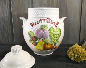 Vintage Rumtopf fruitconservenpot 868-23 aardewerk pot opslagcontainer.