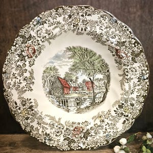 Vintage Johnson Brothers Mill Stream - Brown Serving Bowl