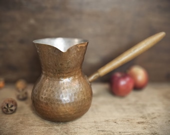 Antique Copper Coffee Sauce Pot