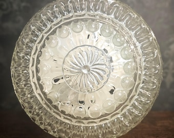 Vintage Clear Bubble Glass Ceiling Light or Wall Sconce 1970s