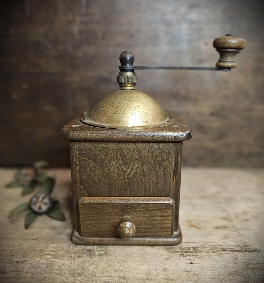 Vintage Zassenhaus Wood Coffee Grinder: German Hand Crank Kaffee Mill ...