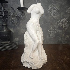 Vintage Clay Sculpture Female Body