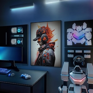 Gamer Boy Poster,Game Room Decor,Video Game Art,Gaming Room Wall Art,Gamer Gifts,Boys Room Decor, Art for Teen Boys Room,DIGITAL DOWNLOAD