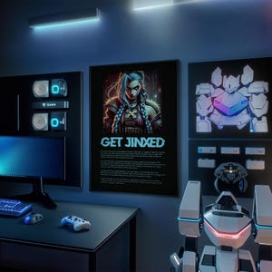 Jinx Poster: League of Legends Arcane Fanart Print (Digital Download)