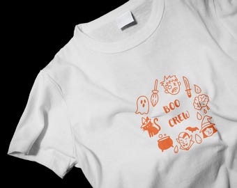 Pacote de PNG e SVG de Doodles de Halloween: Designs da Boo Crew, 4 cores incluídas (download digital)