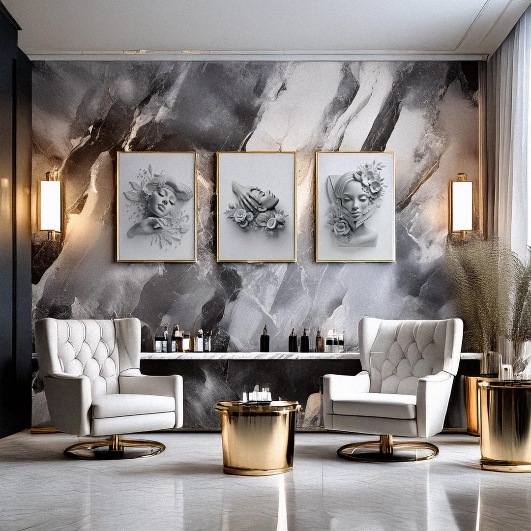 Spa Wall Art Set of 3: Massage Room Decor,beauty Salon Poster (digital ...