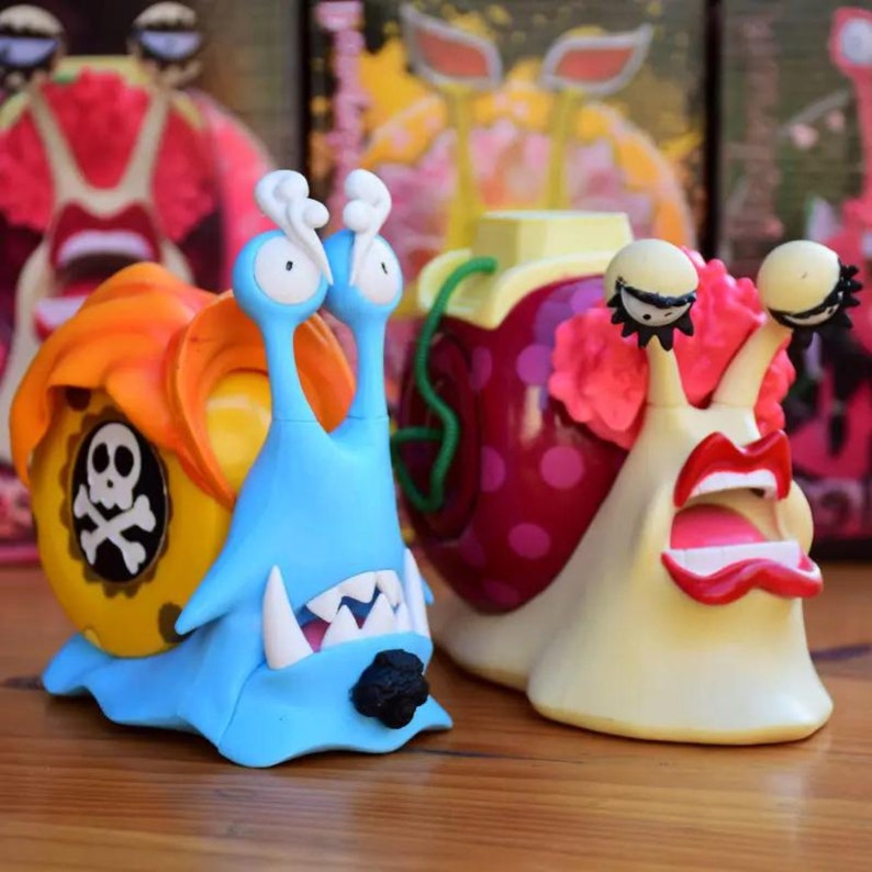 One Piece Transponder Snail Action Figures, One Piece Anime