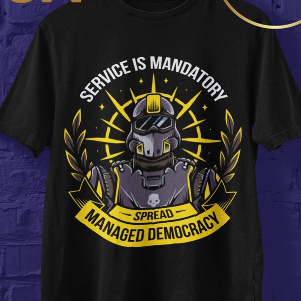 helldivers 2 managed democracy trendy shirt, helldivers 2 shirt, helldivers tee, helldivers viral shirt