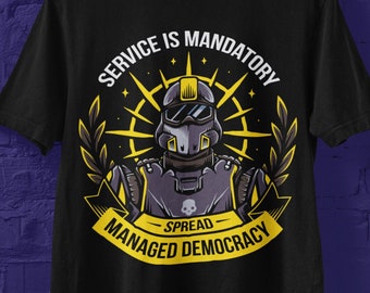 helldivers 2 managed democracy trendy shirt, helldivers 2 shirt, helldivers tee, helldivers viral shirt