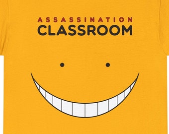 assassination classroom, korosensei tshirt, assassination classroom shirt, assassination classroom figure, anime shirt, anime gift