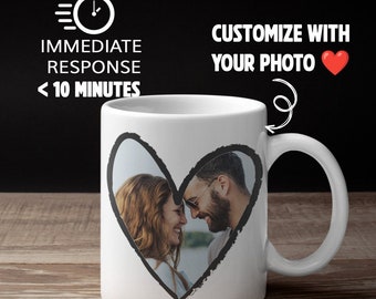 cute couple mug, love mug, couple mug, custom cup, photo mug, girlfriend gift, personalized gifts, coffee mug gift, valentines day mug