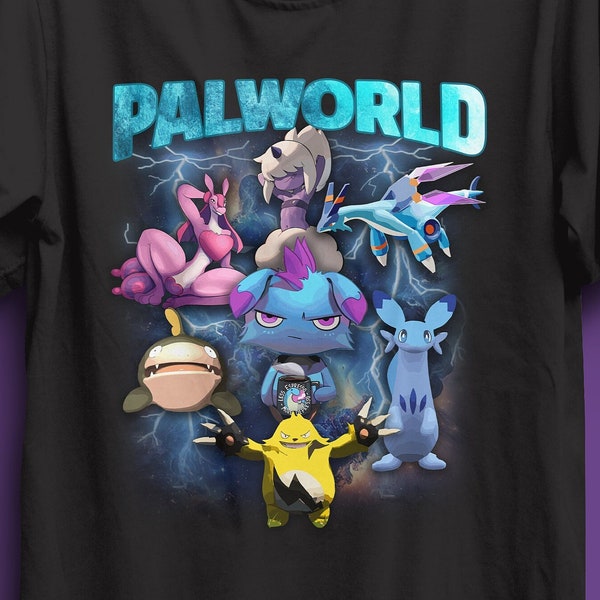 palworld tshirt, palworld vintage bootleg tshirt, palworld retro shirt, depressed,lovander, chillet, palworld gift, palworld shirt, pals