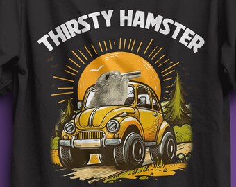 camiseta divertida con meme del techo solar del hámster sediento, camiseta del techo corredizo del hámster, camiseta del meme de la cosa del hámster, camiseta del hámster, camiseta del meme, tiktok, tendencia